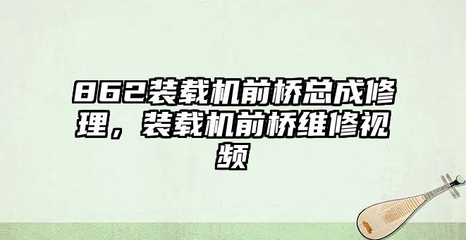 862裝載機(jī)前橋總成修理，裝載機(jī)前橋維修視頻