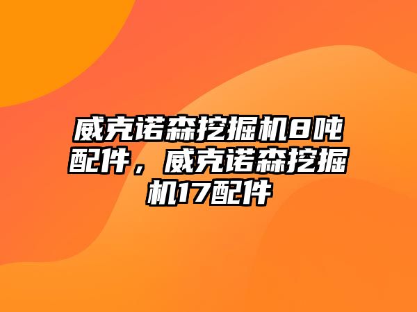 威克諾森挖掘機(jī)8噸配件，威克諾森挖掘機(jī)17配件