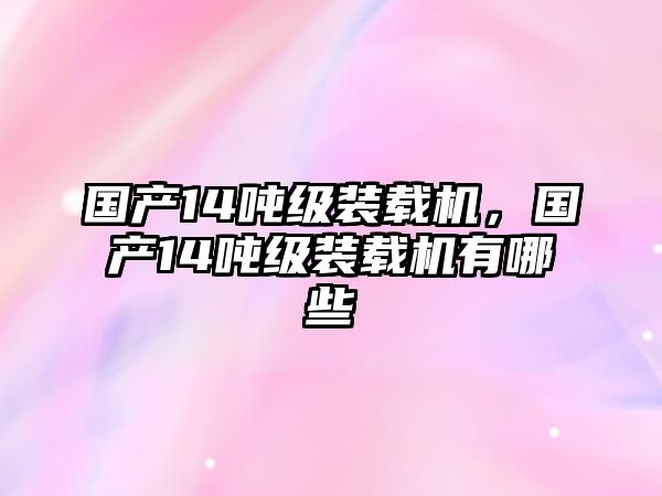 國(guó)產(chǎn)14噸級(jí)裝載機(jī)，國(guó)產(chǎn)14噸級(jí)裝載機(jī)有哪些