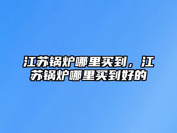 江蘇鍋爐哪里買到，江蘇鍋爐哪里買到好的