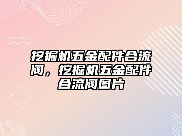 挖掘機(jī)五金配件合流閥，挖掘機(jī)五金配件合流閥圖片