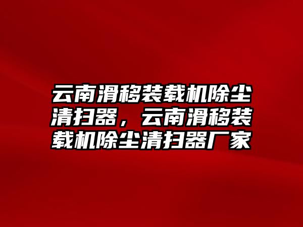 云南滑移裝載機(jī)除塵清掃器，云南滑移裝載機(jī)除塵清掃器廠家