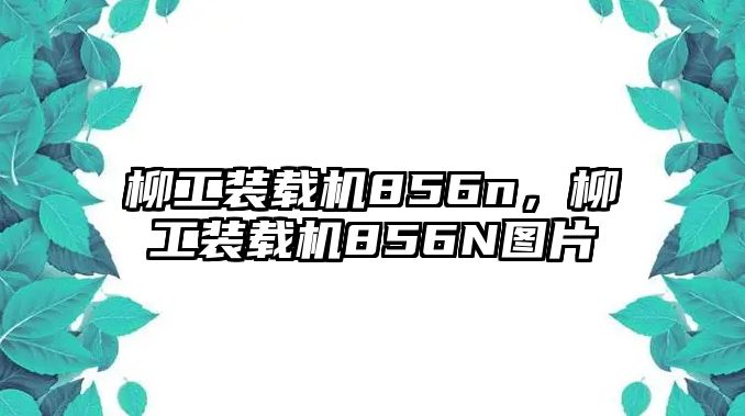 柳工裝載機856n，柳工裝載機856N圖片