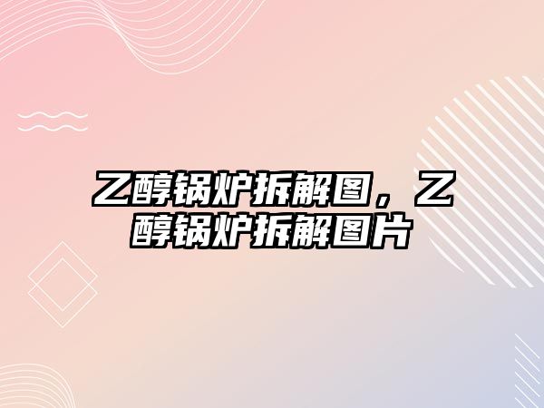 乙醇鍋爐拆解圖，乙醇鍋爐拆解圖片