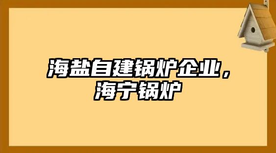 海鹽自建鍋爐企業(yè)，海寧鍋爐