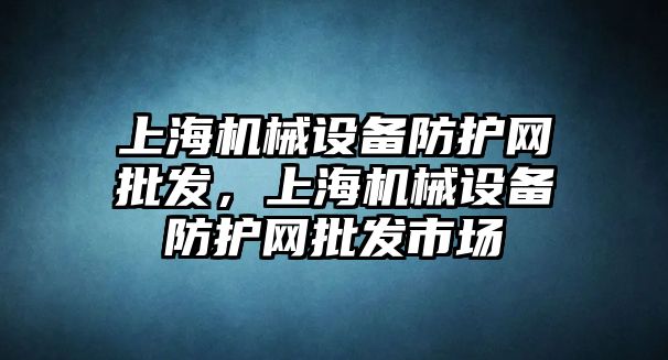 上海機(jī)械設(shè)備防護(hù)網(wǎng)批發(fā)，上海機(jī)械設(shè)備防護(hù)網(wǎng)批發(fā)市場(chǎng)