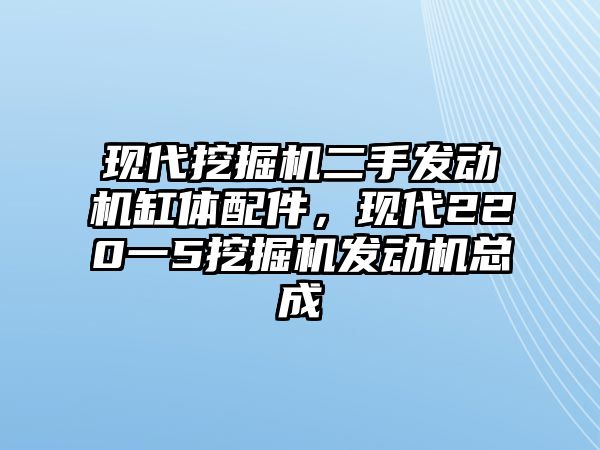 現(xiàn)代挖掘機(jī)二手發(fā)動(dòng)機(jī)缸體配件，現(xiàn)代220一5挖掘機(jī)發(fā)動(dòng)機(jī)總成