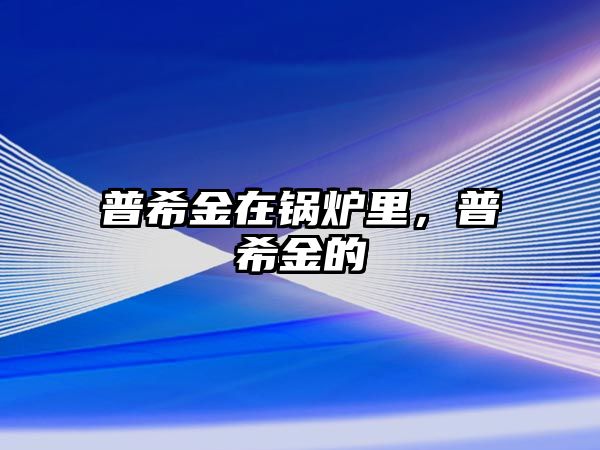 普希金在鍋爐里，普希金的