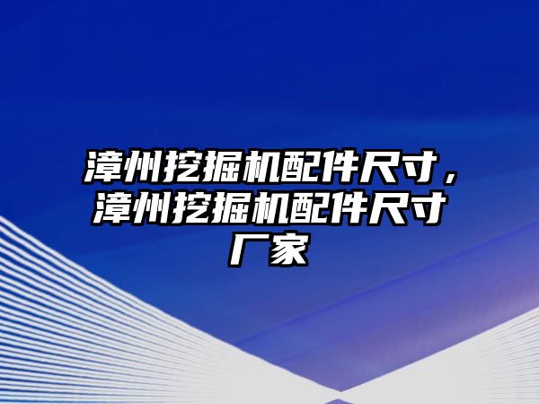 漳州挖掘機配件尺寸，漳州挖掘機配件尺寸廠家