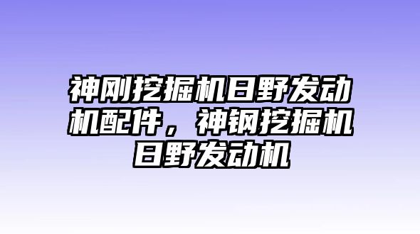 神剛挖掘機(jī)日野發(fā)動(dòng)機(jī)配件，神鋼挖掘機(jī)日野發(fā)動(dòng)機(jī)