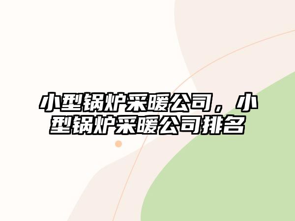 小型鍋爐采暖公司，小型鍋爐采暖公司排名