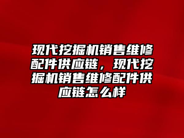 現(xiàn)代挖掘機銷售維修配件供應(yīng)鏈，現(xiàn)代挖掘機銷售維修配件供應(yīng)鏈怎么樣