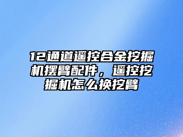 12通道遙控合金挖掘機擺臂配件，遙控挖掘機怎么換挖臂