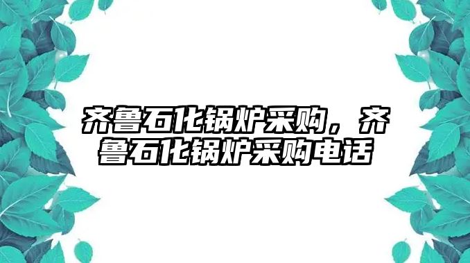 齊魯石化鍋爐采購，齊魯石化鍋爐采購電話