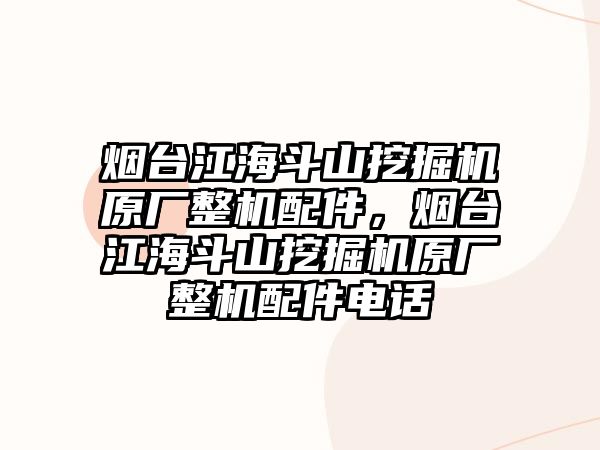 煙臺江海斗山挖掘機原廠整機配件，煙臺江海斗山挖掘機原廠整機配件電話