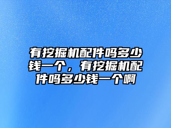 有挖掘機(jī)配件嗎多少錢(qián)一個(gè)，有挖掘機(jī)配件嗎多少錢(qián)一個(gè)啊