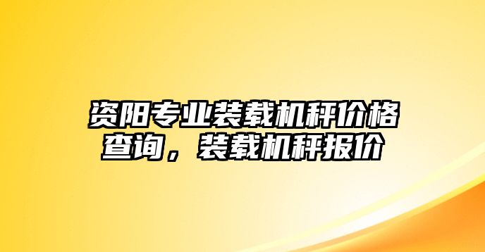 資陽專業(yè)裝載機秤價格查詢，裝載機秤報價