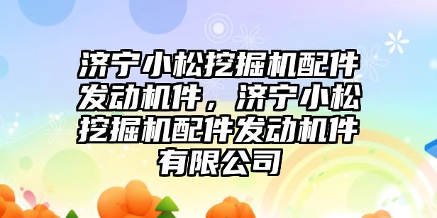 濟寧小松挖掘機配件發(fā)動機件，濟寧小松挖掘機配件發(fā)動機件有限公司