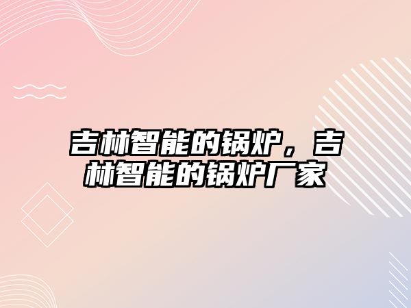 吉林智能的鍋爐，吉林智能的鍋爐廠家