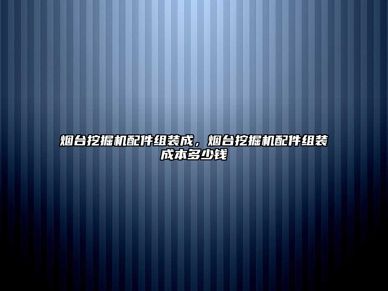 煙臺挖掘機配件組裝成，煙臺挖掘機配件組裝成本多少錢