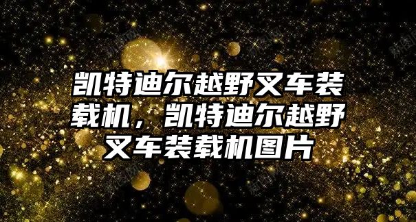 凱特迪爾越野叉車裝載機，凱特迪爾越野叉車裝載機圖片